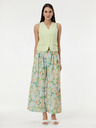 Orsay Svetlo zelene vzorčaste ženske hlače ORSAY