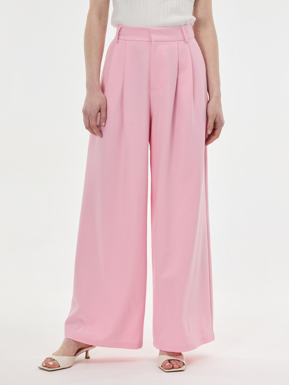 Orsay Svetlo roza široke ženske hlače ORSAY
