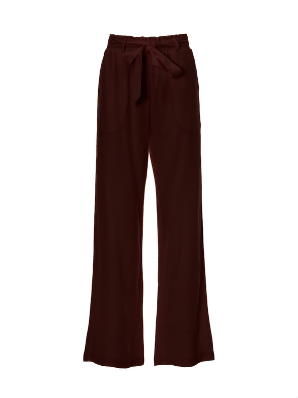 Orsay Temno rjave ženske široke hlače ORSAY