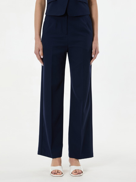 Orsay Temno modre ženske široke hlače ORSAY