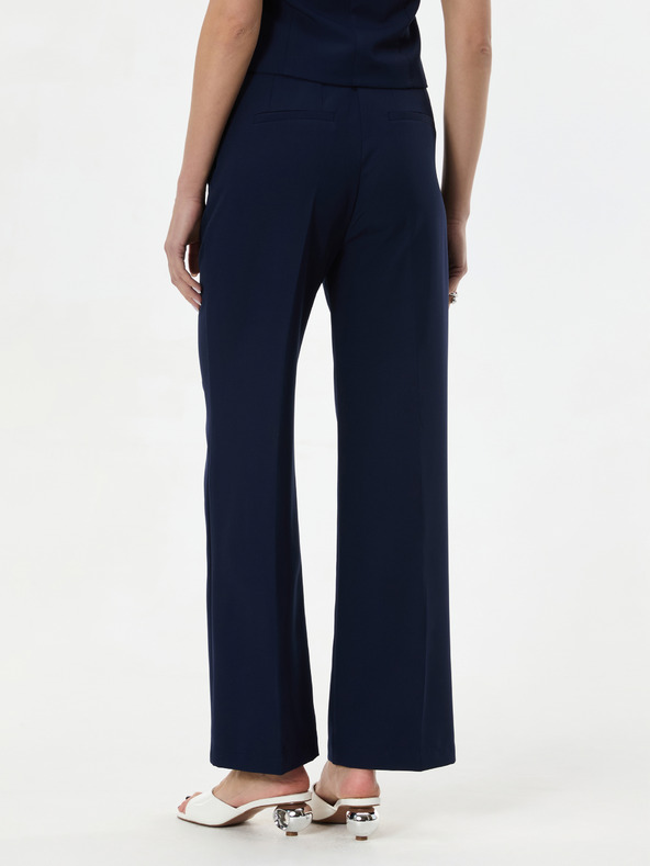 Orsay Temno modre ženske široke hlače ORSAY