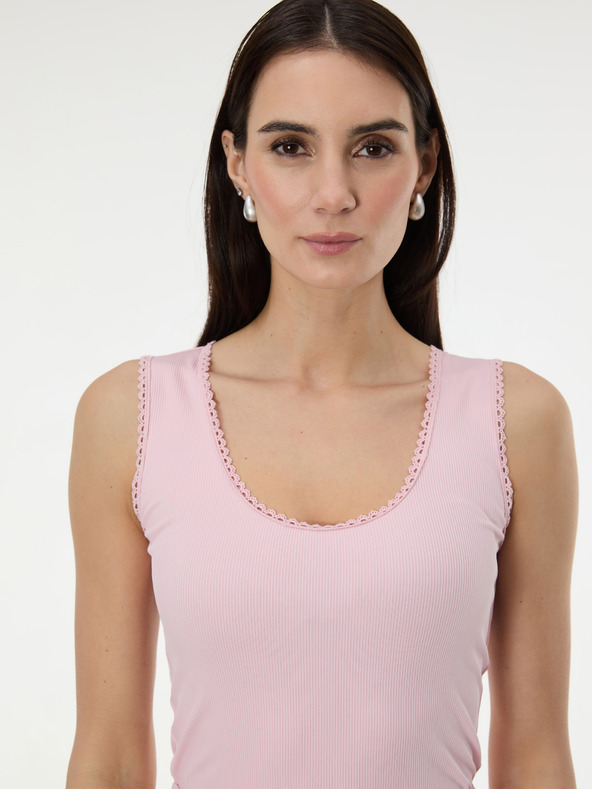 Orsay Svetlo roza ženska majica brez rokavov ORSAY