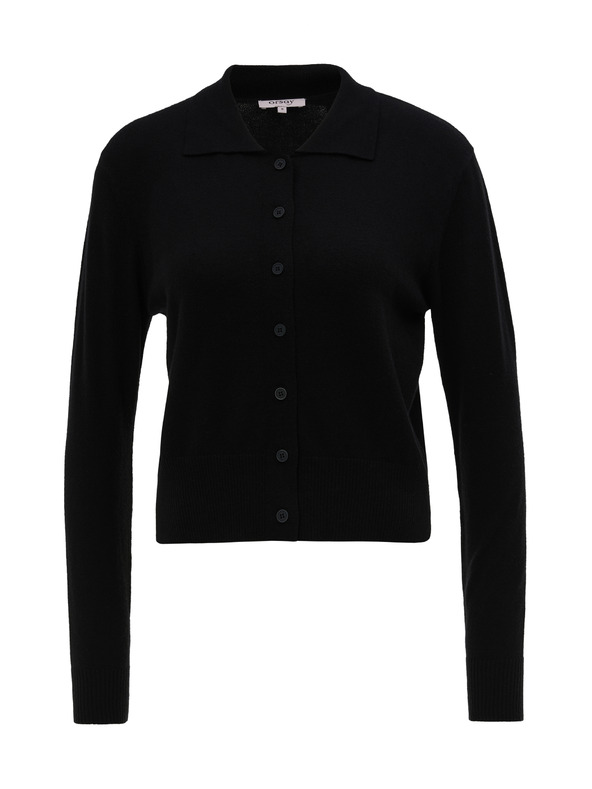 Orsay Črn ženski pulover z ovratnikom ORSAY