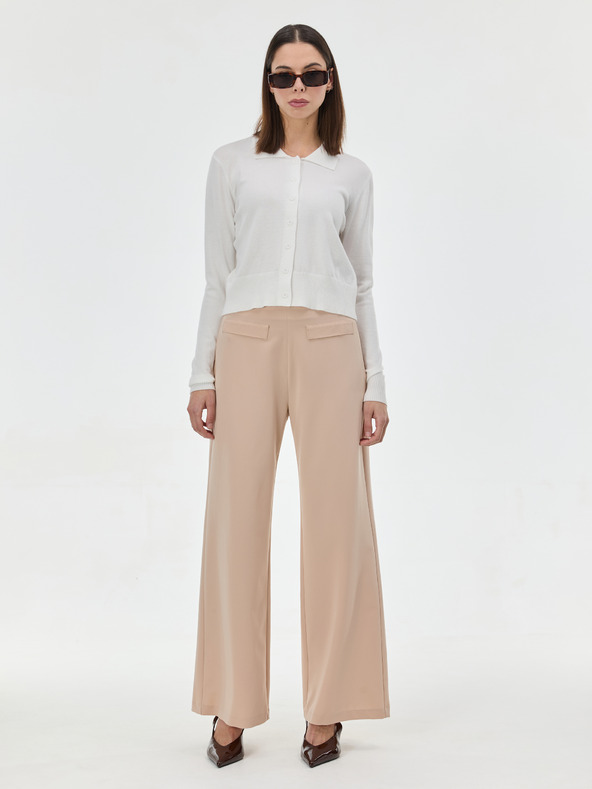 Orsay Kremni ženski pulover z ovratnikom ORSAY