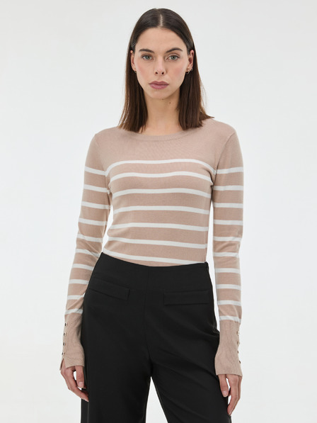 Orsay Bež ženski črtasti pulover ORSAY