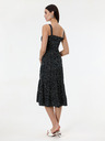 Orsay Črna pikčasta ženska midi obleka ORSAY