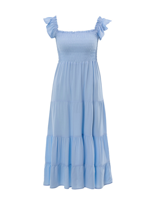 Orsay Svetlo modra ženska midi obleka ORSAY