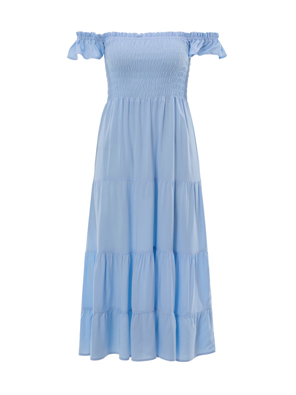 Orsay Svetlo modra ženska midi obleka ORSAY