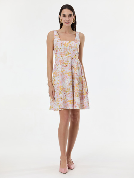 Orsay Svetlo roza vzorčasta ženska obleka do kolen ORSAY