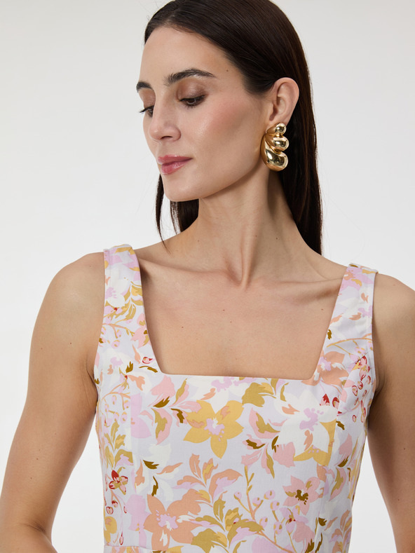 Orsay Svetlo roza vzorčasta ženska obleka do kolen ORSAY