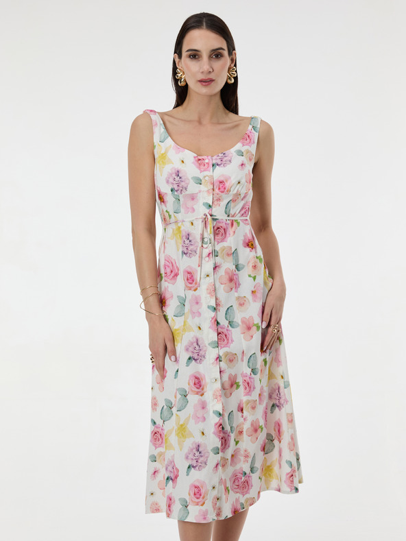 Orsay Svetlo roza vzorčasta ženska obleka ORSAY