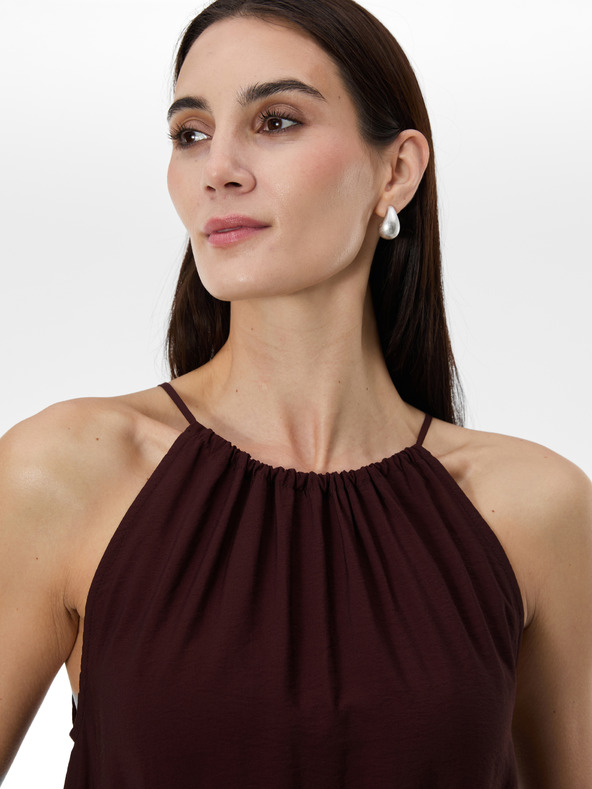 Orsay Črna ženska obleka do kolen ORSAY