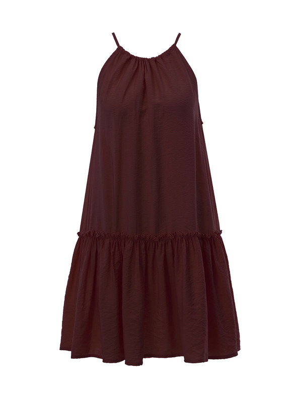 Orsay Črna ženska obleka do kolen ORSAY