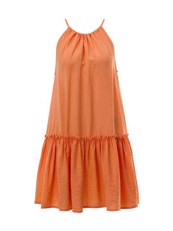 Orsay Oranžna ženska obleka do kolen ORSAY