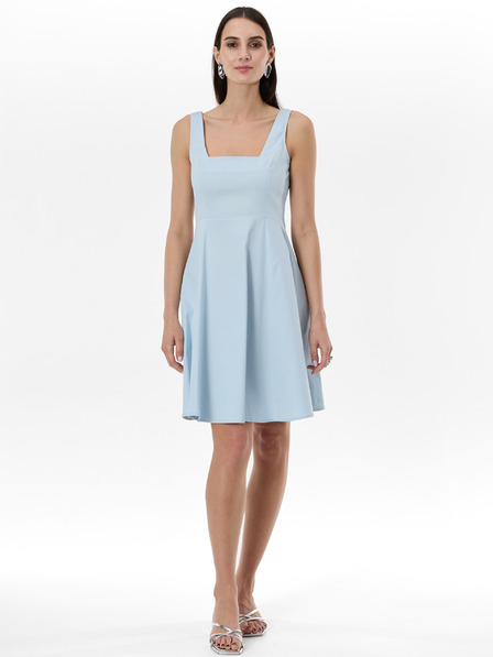 Orsay Svetlo modra ženska obleka do kolen ORSAY