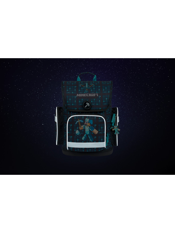 BAAGL  Ergo Minecraft Blue Axe šolska torba