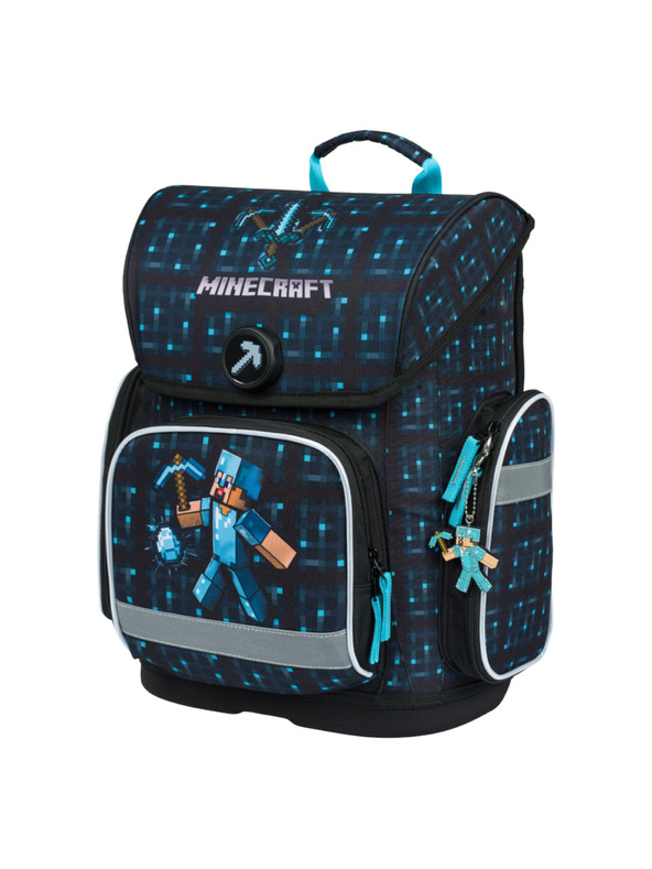 BAAGL  Ergo Minecraft Blue Axe šolska torba