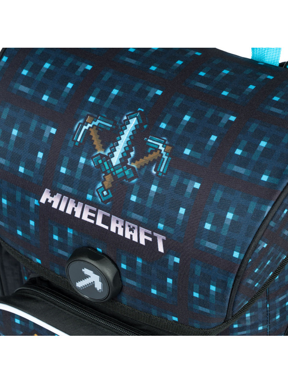 BAAGL  Ergo Minecraft Blue Axe šolska torba