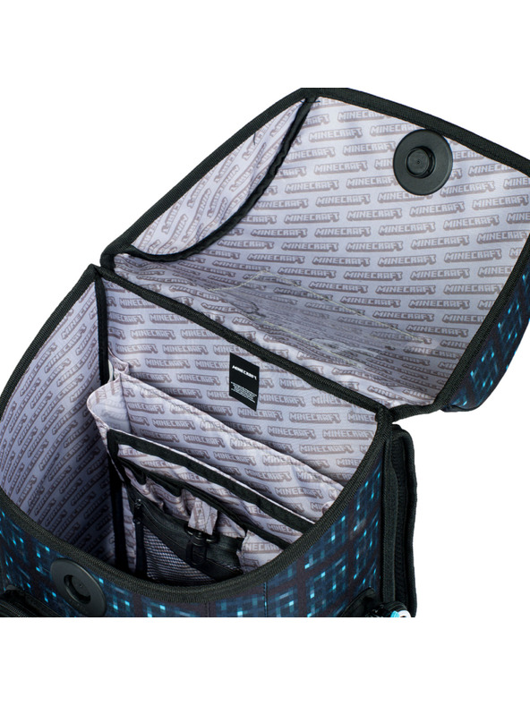 BAAGL  Ergo Minecraft Blue Axe šolska torba