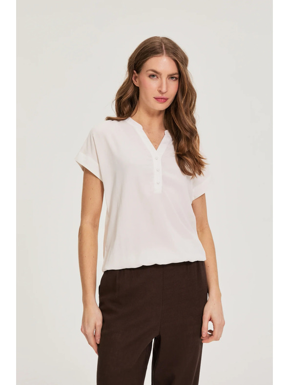 Moodo Bela viskozna srajca Moodo