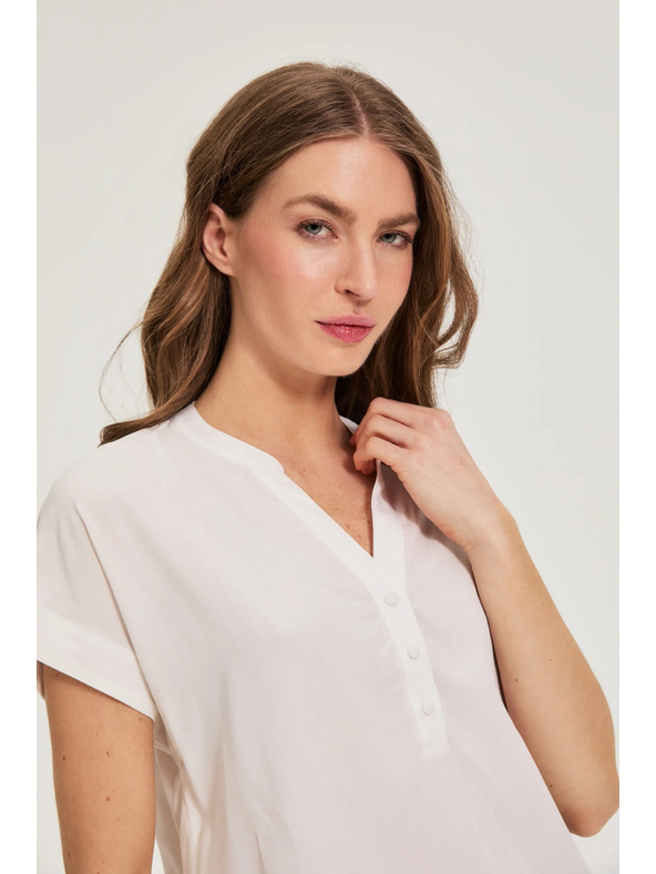 Moodo Bela viskozna srajca Moodo