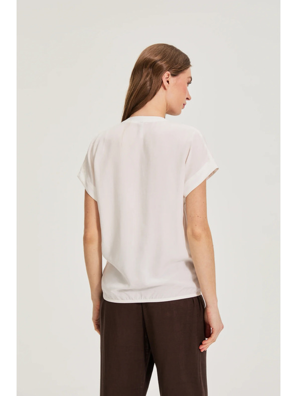 Moodo Bela viskozna srajca Moodo