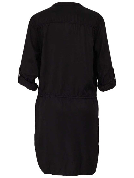 CAMAIEU Črne srajčne obleke z vezanjem