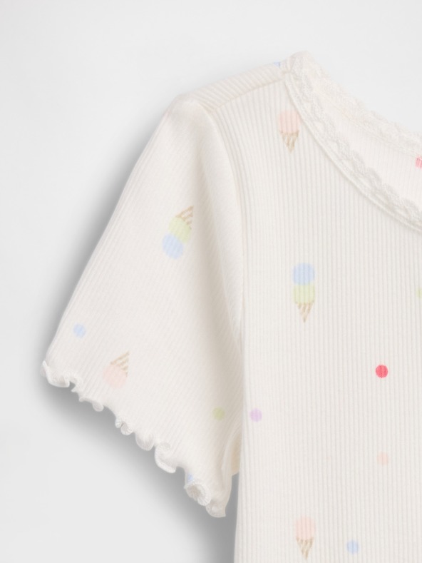 GAP Otroška rebrasta majica GAP