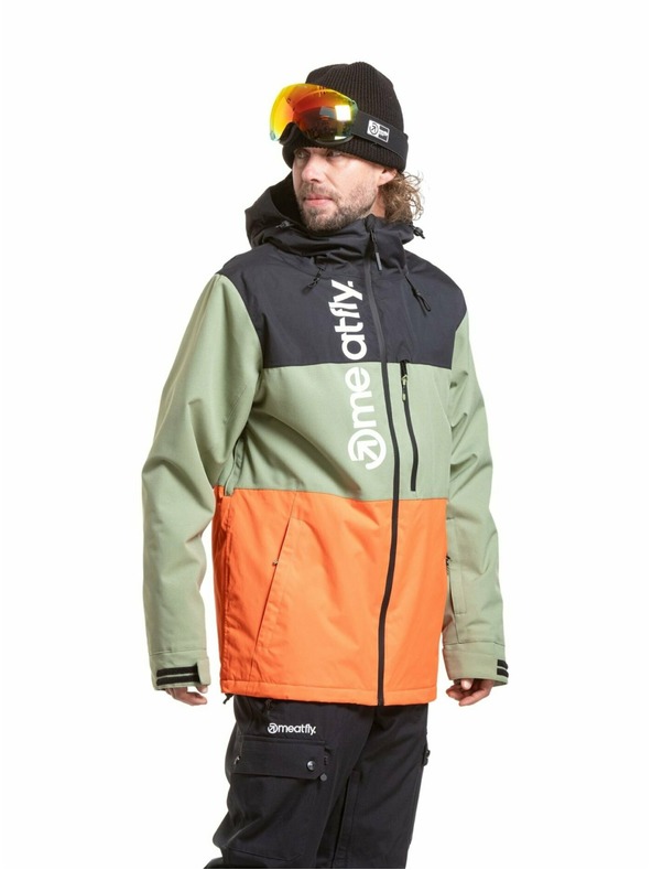 Meatfly Meatfly moška SNB & SKI jakna Manifold Black / Orange