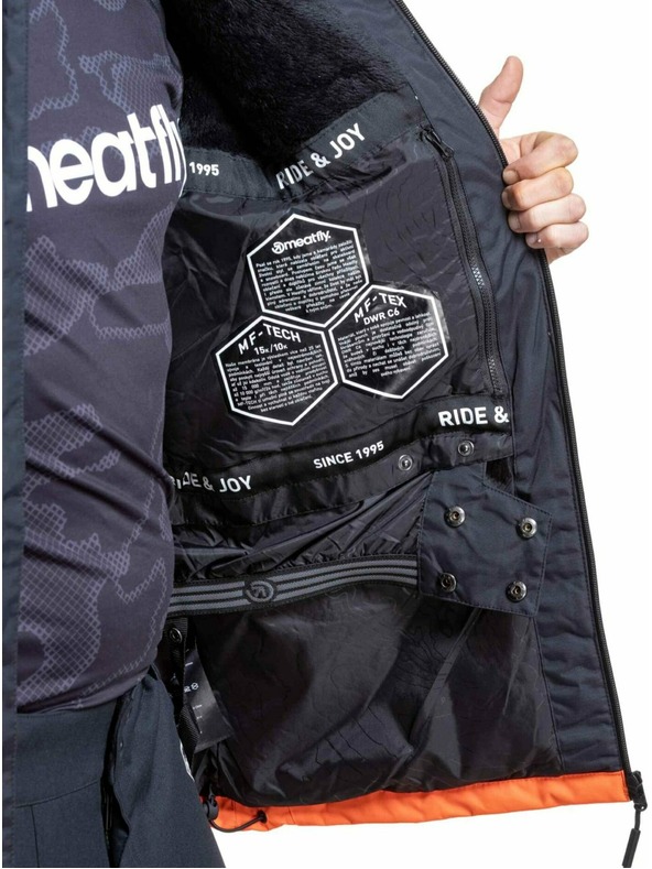 Meatfly Meatfly moška SNB & SKI jakna Manifold Black / Orange