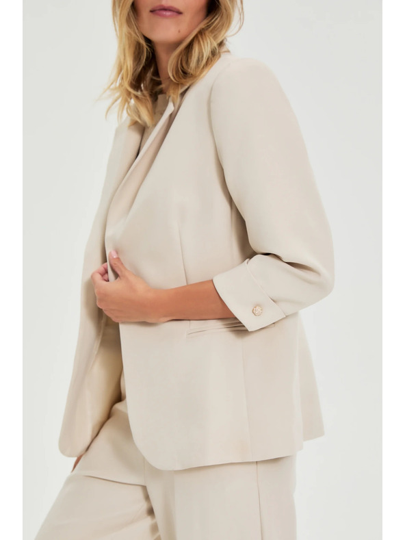 Moodo Suknjič s 3/4 rokavi bež Moodo