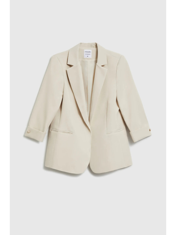 Moodo Suknjič s 3/4 rokavi bež Moodo