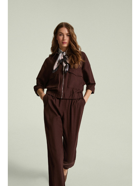 Moodo Jakna s lanom rjava Moodo