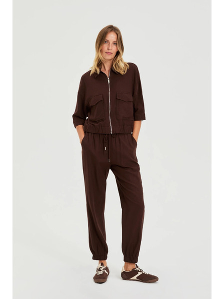 Moodo Gladke hlače rjave Moodo