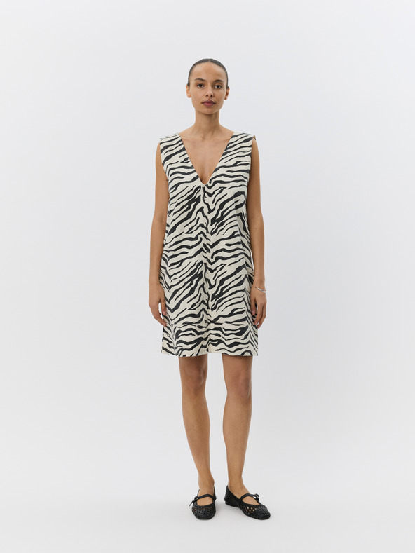 Sofie Schnoor Kremaste obleke z živalskim krznom OLYMPESW