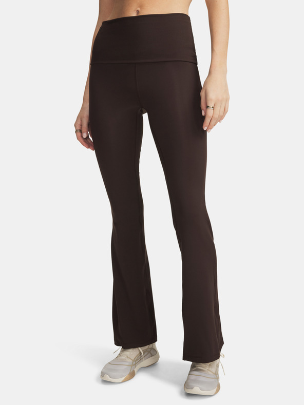 Under Armour Ženske športne hlače Under Armour Meridian Rib Foldover Flare-BRN