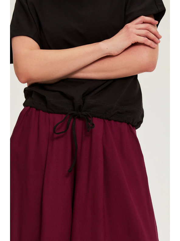 Moodo Majica z vezavanjem črna Moodo