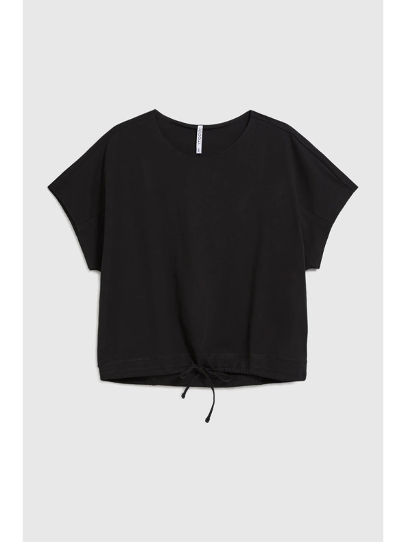 Moodo Majica z vezavanjem črna Moodo