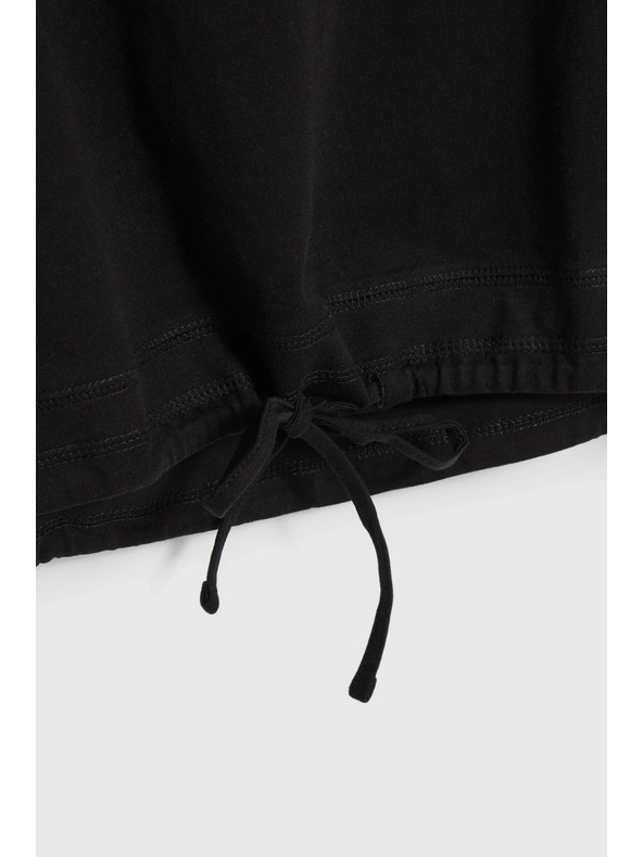 Moodo Majica z vezavanjem črna Moodo