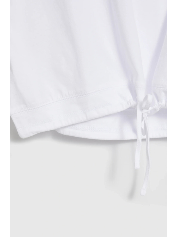 Moodo Majica z vezavanjem bela Moodo