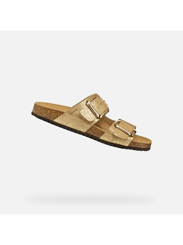 Geox Zlate ženske natikače Geox Brionia R