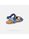 Geox Modri dekliški sandali Geox Adriel