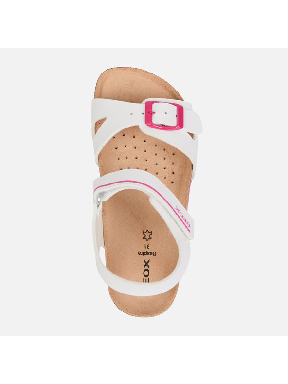 Geox Bele dekliške sandale Geox Adriel