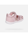 Geox Svetlo rožnati deklinski sandali za prve korake Geox Zapito