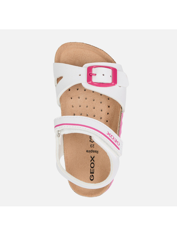 Geox Bele dekliške sandale Geox Chalki