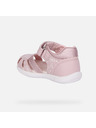 Geox Svetlo rožnati deklinski sandali za prve korake Geox Zapito