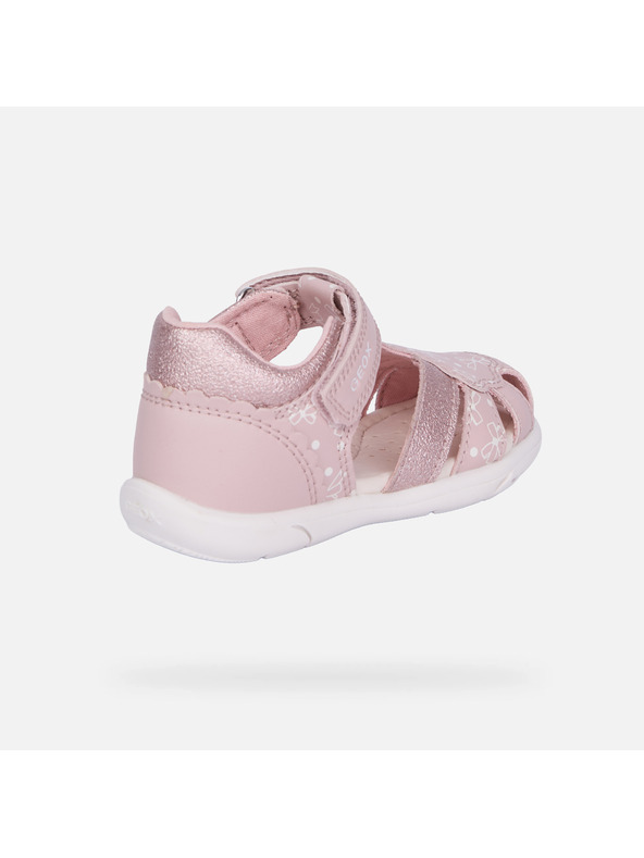 Geox Svetlo rožnati deklinski sandali za prve korake Geox Zapito