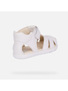 Geox Beli fantovski bosih sandali za prve korake Geox Steppieup
