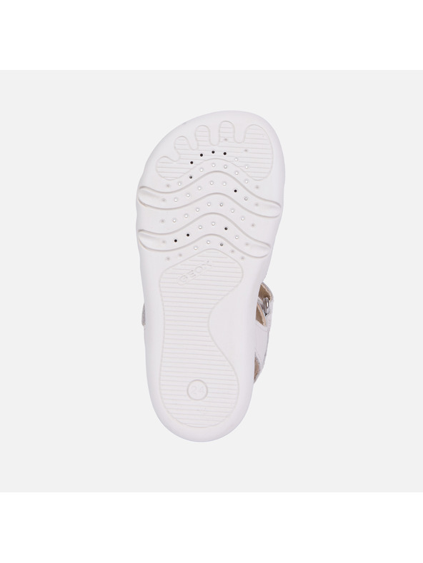 Geox Beli fantovski bosih sandali za prve korake Geox Steppieup