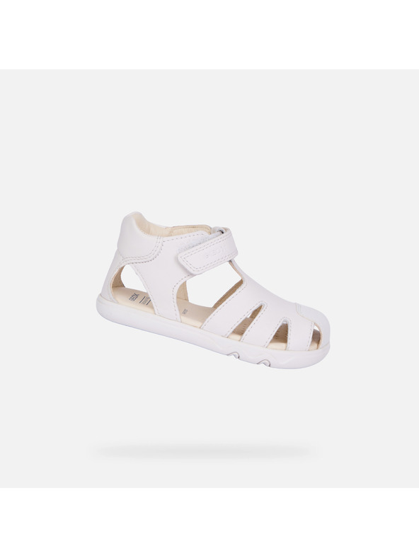 Geox Beli fantovski bosih sandali za prve korake Geox Steppieup